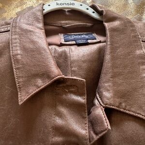 Lands End  Women's coated Jean jacket - Copper